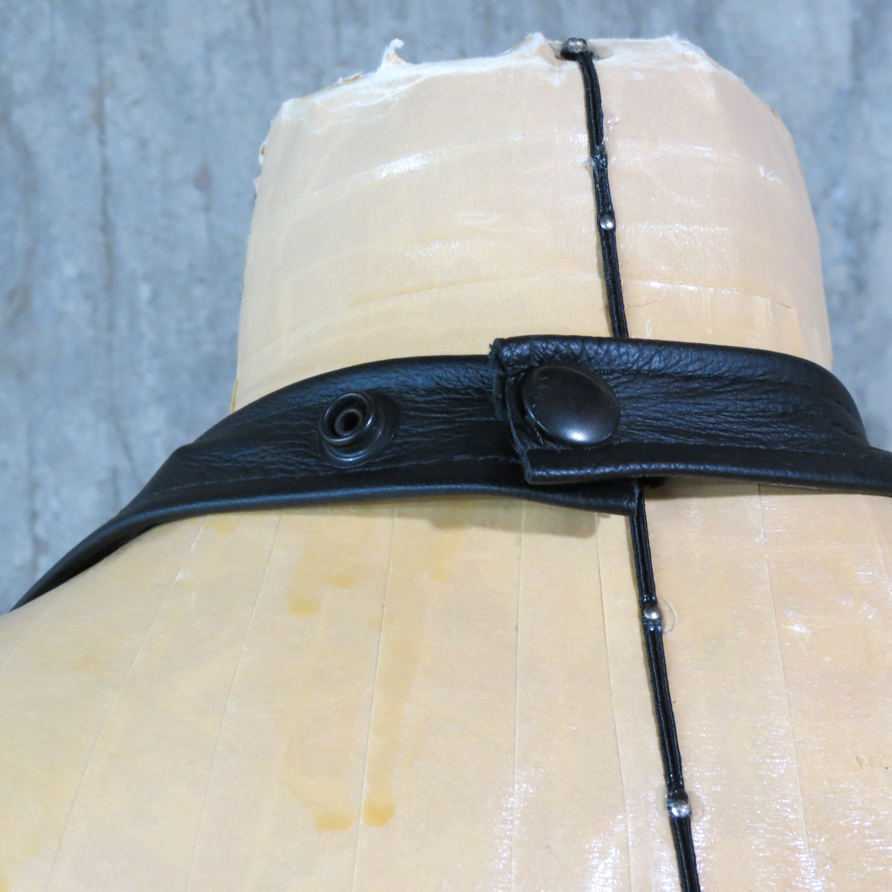 Vintage Black Leather Ladies Halter Top Biker Festival Etsy