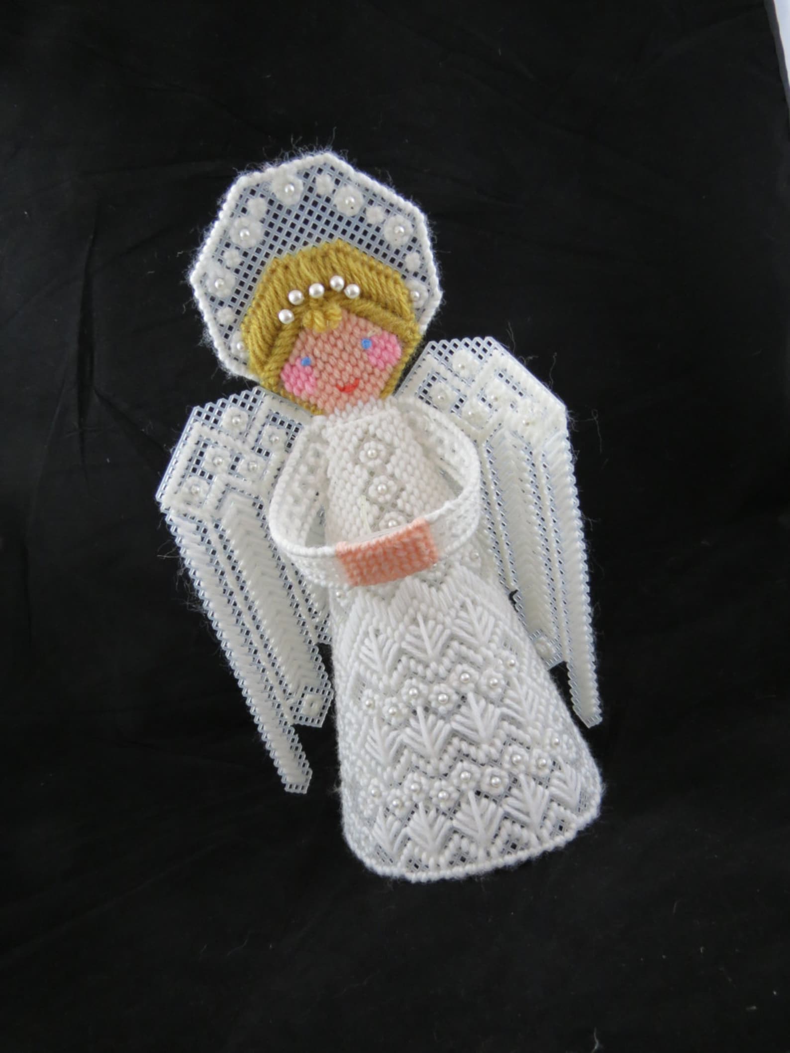 Plastic Canvas Angel Angel Tree Topper Christmas Tree Etsy