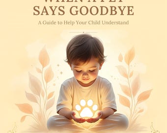 Libro infantil sobre la pérdida de una mascota / Cuaderno de trabajo para el duelo, páginas para colorear, actividad para crear recuerdos (descarga digital)