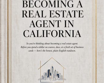 Guía para agentes inmobiliarios de California / Licencias, costos e ingresos (lista de verificación imprimible)