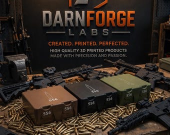 5.56/.223 Ammo Box with Removable Tray – 3D Printed Storage Case