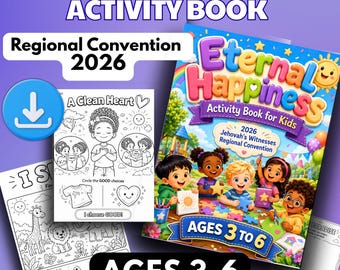 2026 Regional Convention Activity Book for Kids Ages 3–6 | Printable PDF