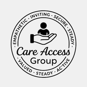 Care Access Group-Symbol: Minimalistisches Unterstützungsabzeichen (SVG, PNG)
