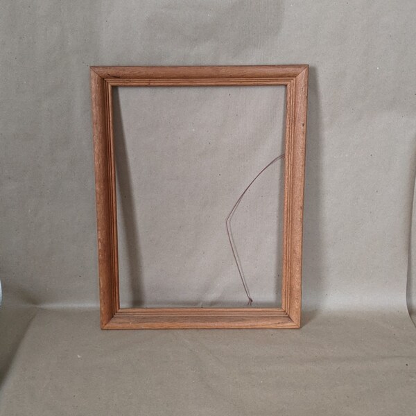 Vintage Wood Picture Frame, 1960s