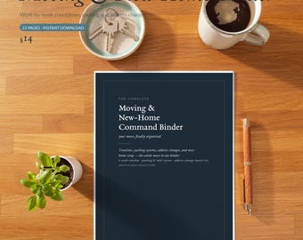 Verhuismap (printbaar), Verhuisplanner met checklist, Organizer voor je nieuwe huis, Verhuischecklist en paklijst (pdf), Adreswijzigingsplanner