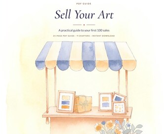 Art Pricing & Sales Guide, Etsy SEO, Shipping, Commissions (25-Page PDF)