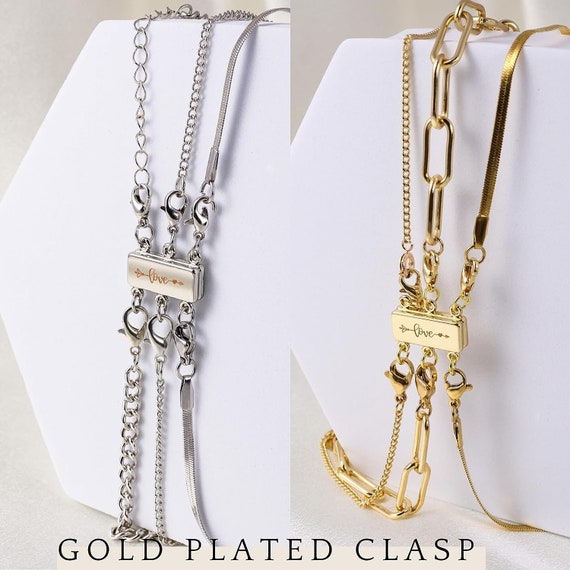 Necklace Connector Layering Magnetic Necklace Clasp Multi Strands