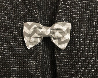 bow ties, cardigan clips, unisex, clip on, sweater clips you choose