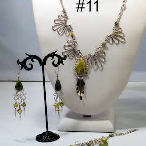 Necklace sets, Renaissance jewelry, 5 to choose from semi precious stones all 10.00 ea. image 1