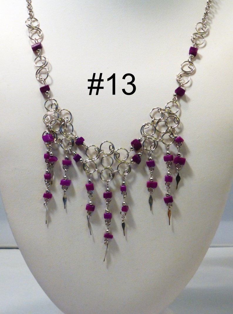 Necklace sets, Renaissance jewelry, 5 to choose from semi precious stones all 10.00 ea. image 3