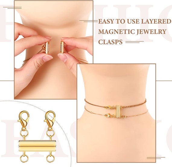 Layered Necklace Clasp Magnetic Jewelry Clasps,separator for
