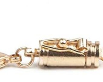 Magnetic locking Jewelry Clasp locking Safety Catch Clasp gold or silver you choose