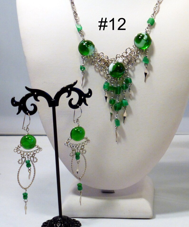 Necklace sets, Renaissance jewelry, 5 to choose from semi precious stones all 10.00 ea. image 2