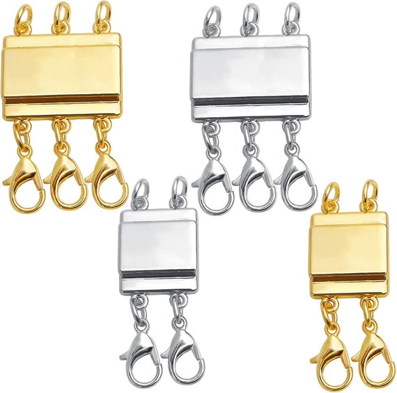 Magnetic Jewelry Clasps And Necklace Extenders Gold Silver