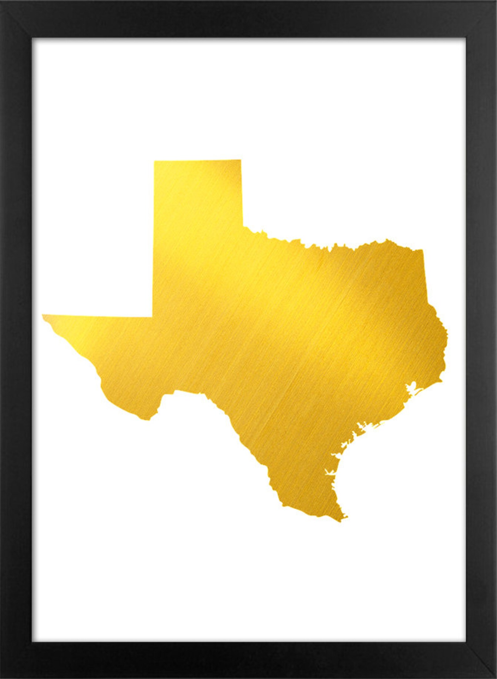 Texas Gold print Texas State digital print Metallic Textured Etsy Italia