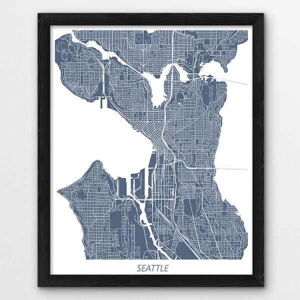 Seattle Map - Etsy