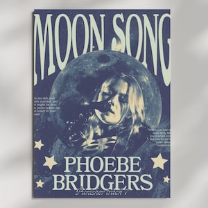 Póster de Moon Song, impresión fotográfica de Phoebe Bridgers, lámina decorativa del álbum Punisher