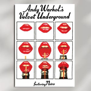 アンディ・ウォーホル ヴェルヴェット・アンダーグラウンド／ポスター　Lips Velvet Underground Poster Lips - Etsy
