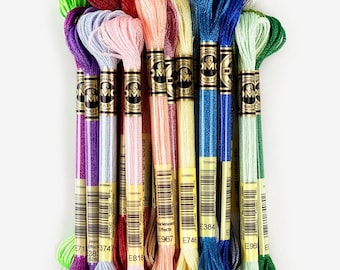 DMC Light Effect Floss - Metallic, Gold, Silver, Jewel Tones, Pearlescent, Glow-in-the-Dark and more
