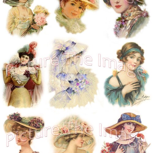 Instant Download Victorian Ladies 