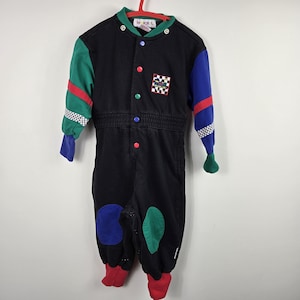 vintage GYMBOREEカラフルショートオール Vintage Gymboree Color Block - Etsy