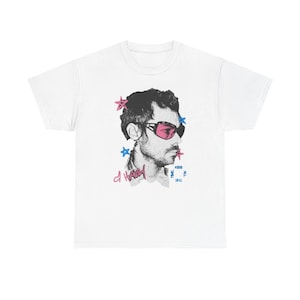Harry Styles Shirt,Kiss All The Time Graphic Tee,Disco Occasionall Inspired Tee Double Sided Shirt,Concert Fan Gift,Unisex Vintage Style Tee White
