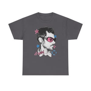 Harry Styles Shirt,Kiss All The Time Graphic Tee,Disco Occasionall Inspired Tee Double Sided Shirt,Concert Fan Gift,Unisex Vintage Style Tee Charcoal