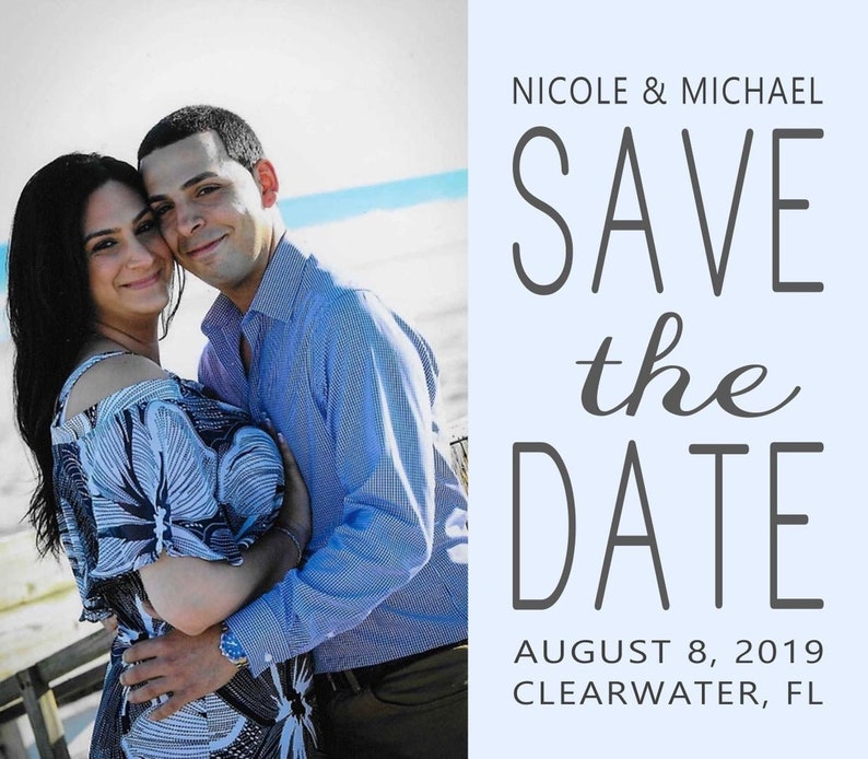 Photo Save the Date Wedding Magnet Rustic; Boho Chic; Destination Wedding; Save Our Date; Change of Date