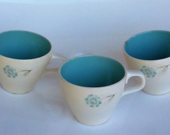 Tazas de té vintage Taylor Smith & Taylor: Juego de 3 boutonieres "Ever Yours"