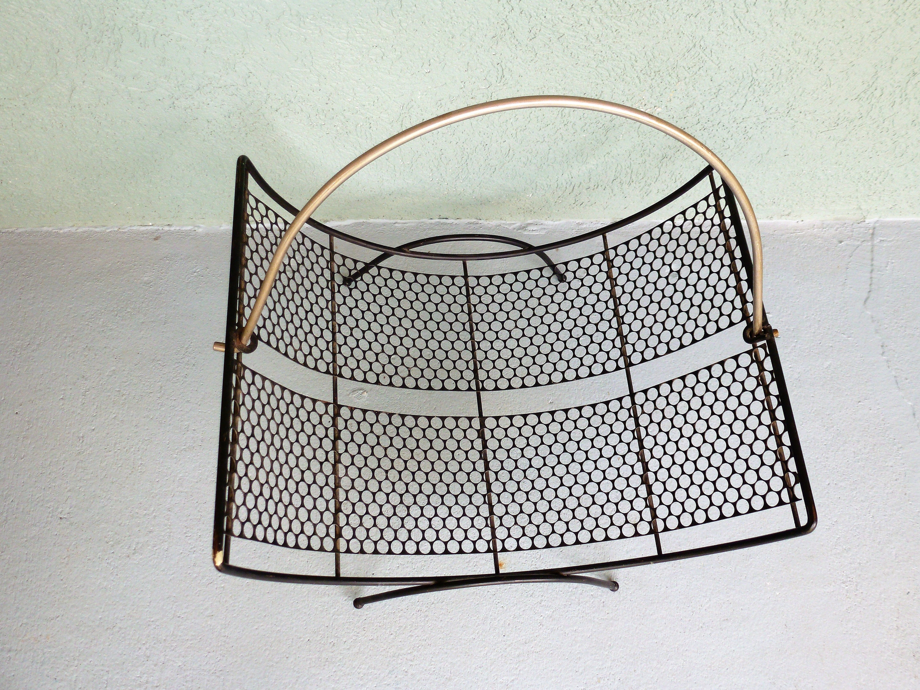Custom Listing for Carrerasthibault Vintage Metal Magazine Rack