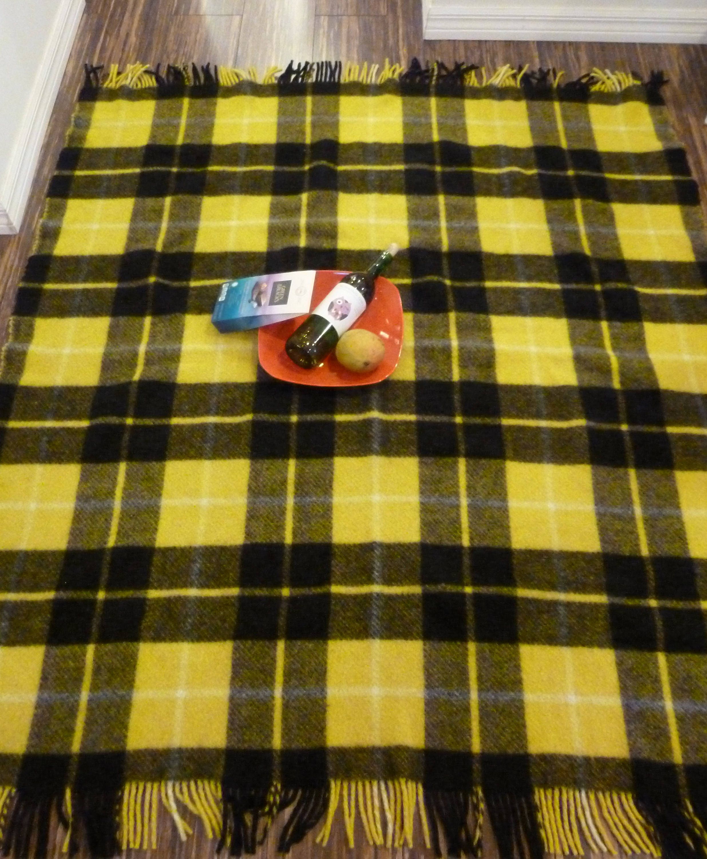 Vintage Large Wool Connemara Stadium/Travel Blanket From Foxford Ireland