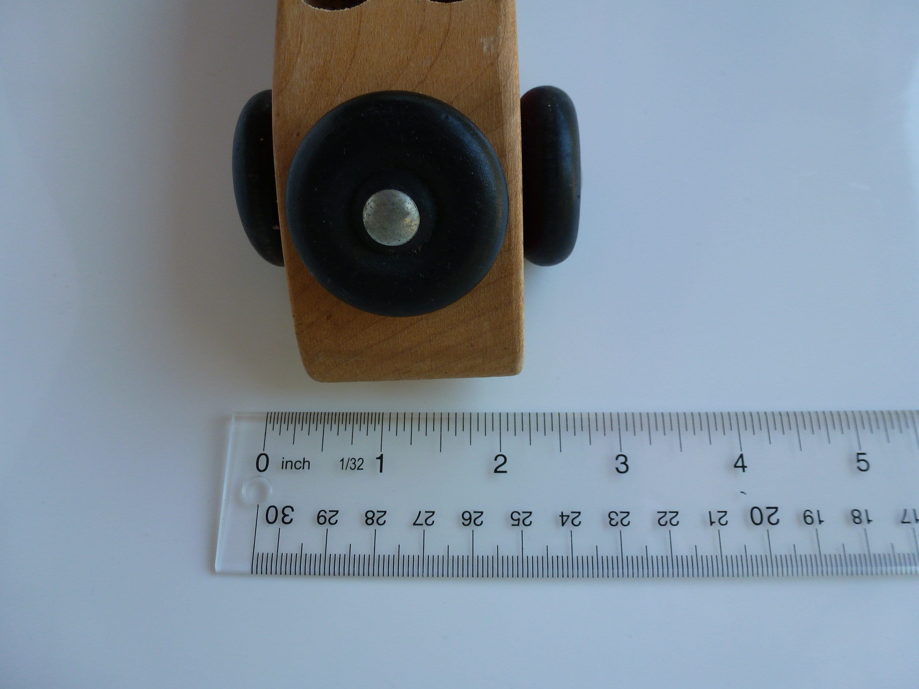 Rare Vintage Wooden Holgate Toy Company Sportster Push Car with Spare Tire