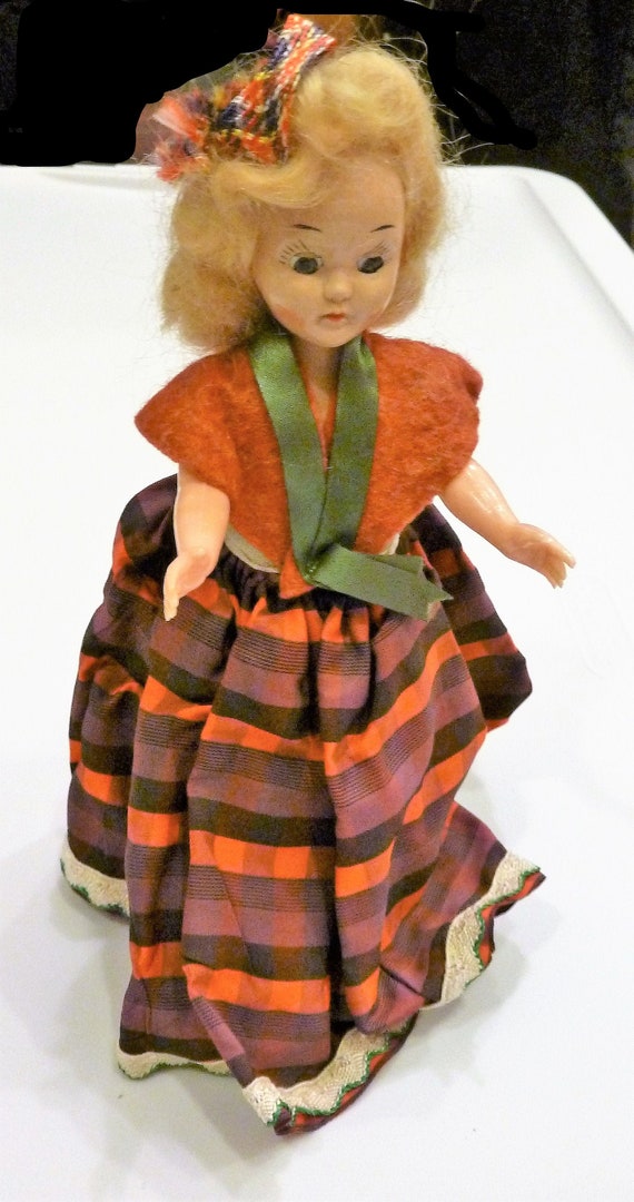 SALE! Beautiful Vintage Doll With Gorgeous Red Auburn Hair & Outfit Fashion Continental Duchess