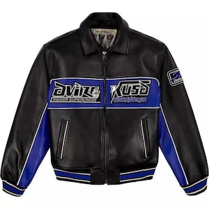 New Avirex Spider Edition Leather Jacket Genuine Cowhide Leather Jacket Unisex Bomber Fashion Jacket Premium Style Coat Best Birthday Gift
