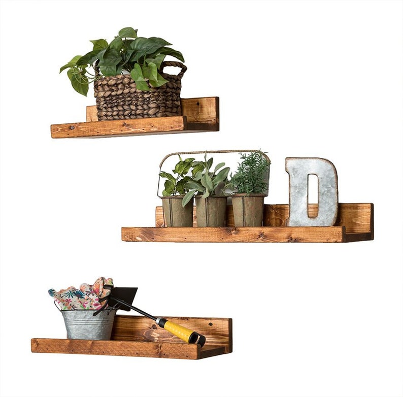 Del Hutson Designs Rustic Luxe Floating Shelves Shallow Set Image 0