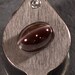 Spectrolite: 4.85ct Reddish Chocolate Brown Cat's Eye Cabochon Gemstone, Natural Chatoyant Plagioclase Feldspar Mineral, DIY Supplies 20856