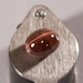 Spectrolite: 4.30ct Reddish Chocolate Brown Cat's Eye Cabochon Gemstone, Natural Chatoyant Plagioclase Feldspar Mineral, DIY Supplies 20858