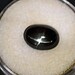 Diopside: 3.97ct Black Four Ray Star Oval Cabochon Gemstone Natural Asterism Gem Mineral DIY Gold Silver Smith Jewelry Design Supplies 20861