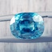 Zircon: 6.23ct Blue Cushion Shape Gemstone, Natural Hand Made Faceted Gem, Loose Precious Mineral, OOAK Cut Crystal AAA Jewelry Supply 20001