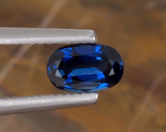 1.28ct Blue Sapphire Gemstone, USA Seller, Oval Shape Natural Gem for Jewelry Making & Stone Setting, Wholesale Stones for Custom Jewelers