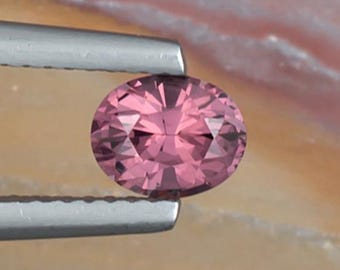 0.77ct Spinel Gemstone, 6.21x4.99x3.71mm, Pink Color Hues, Oval Shape Loose Natural Gem from Ceylon, Faceted Stone for Handmade Jewelry