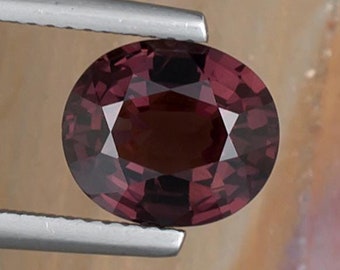 3.30ct Spinel Gemstone, 9.96x8.51x4.99mm, Purple Pink Color, Oval Shape Loose Natural Gem from Burma, Faceted Stone for Jewelry & Collecting