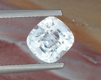 3.50ct Aquamarine Gemstone, Light Blue to Transparent Cushion Shape Gem from Afghanistan, Natural & Untreated Stone for Lost Wax Casting