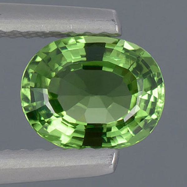 Bright Green Tourmaline, 1.14ct Oval Shape Gem, Loose Natural Gemstone, Jewelry Supply