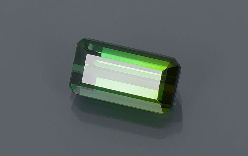 13.20 Ct  Natural Awesome Emerald Shape  Green  Tourmaline  Loose Gemstone 