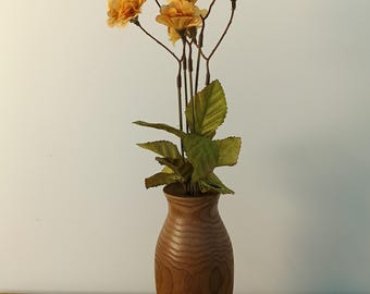 Natural Elm minimalist Bud Vase