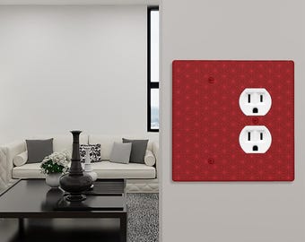 Switch Cover 2Gang 1 Duplex 20260704　麻の葉文様