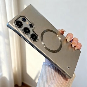 Custodia magnetica in metallo senza cornice per Samsung Galaxy S26 S25 S24 S23 S22 Ultra Plus