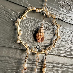 seashell  suncatcher - mini decorative window hanging