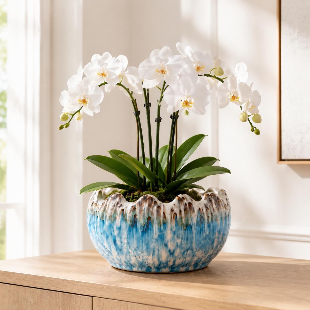 Large orchid bowl